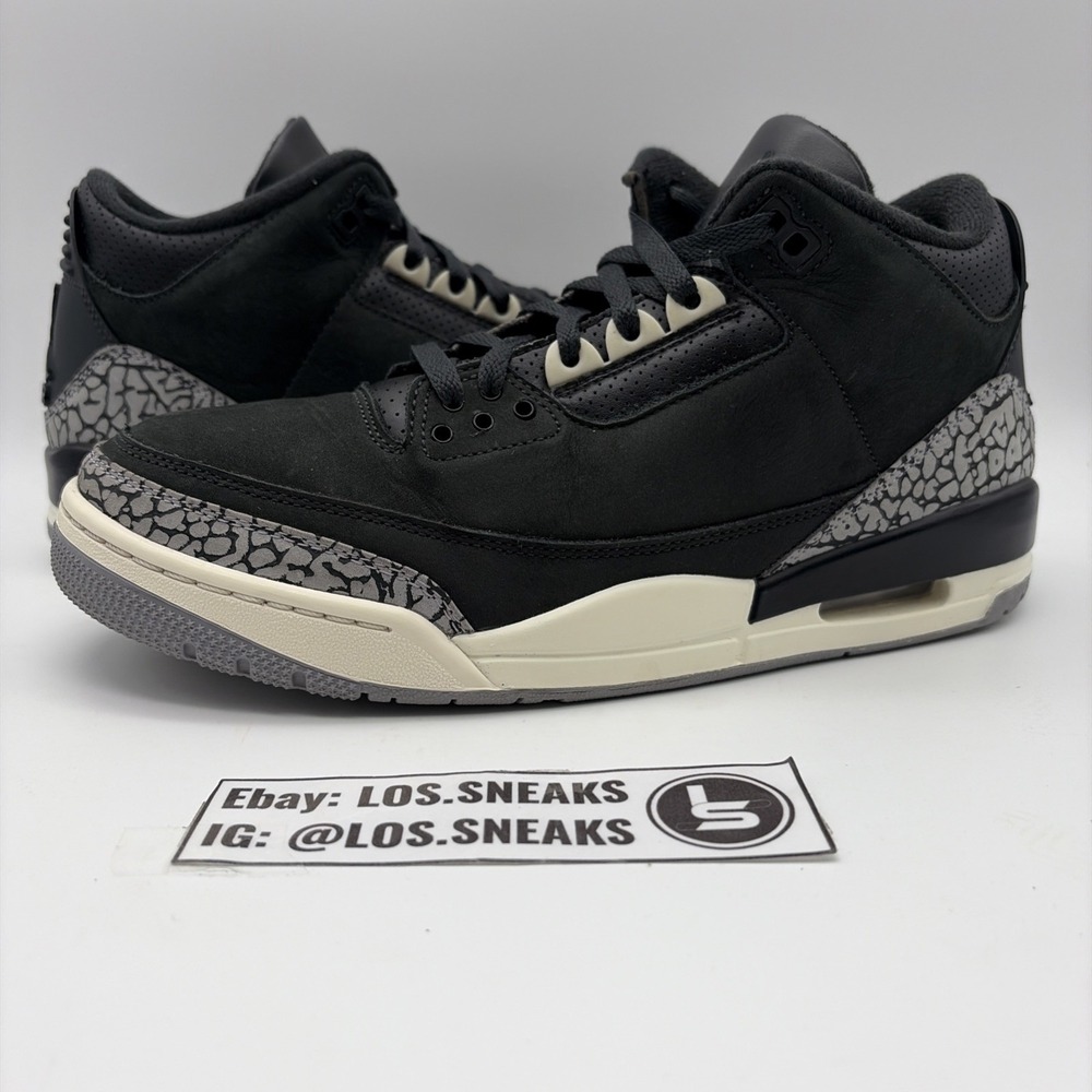 Size 12W/10.5M-Air Jordan 3 Retro Off Noir W (CK9246-001)